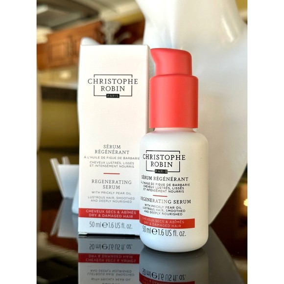 NIB Christophe Robin Regenerating Hair Serum with Prickly Pear Oil Heat Protect - Picture 1 of 12